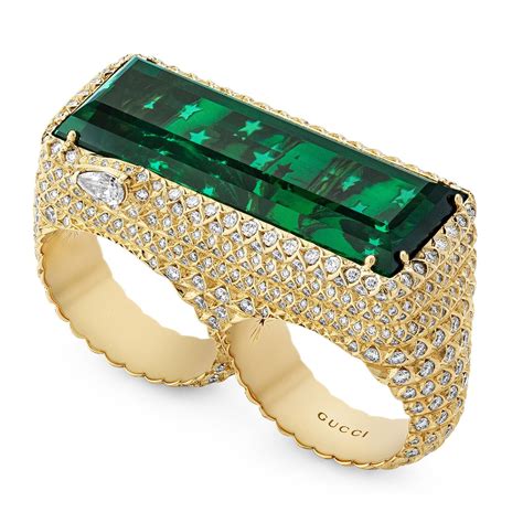 gucci two finger ring|gucci ring women.